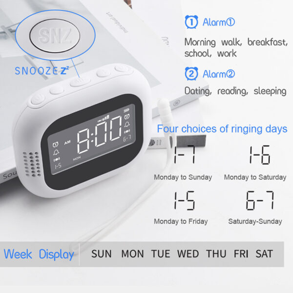 CE certified Portable Travel Silent Vibrate Alarm clock OEM - Image 6