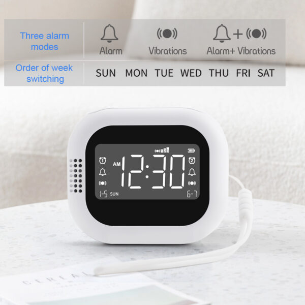 CE certified Portable Travel Silent Vibrate Alarm clock OEM - Image 7