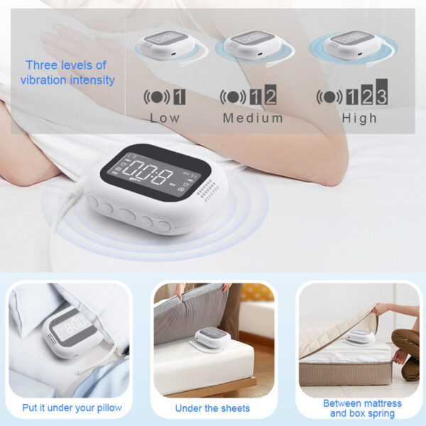 CE certified Portable Travel Silent Vibrate Alarm clock OEM - Image 8