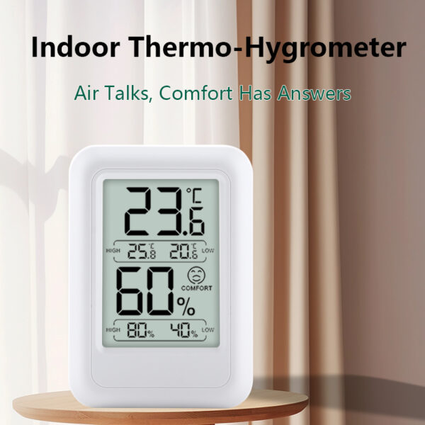 Mini Digital FT0400 Hygrometer Indoor Plastic Thermometer and Humidity Gauge with Temperature Monitor Room Thermometer - Image 3