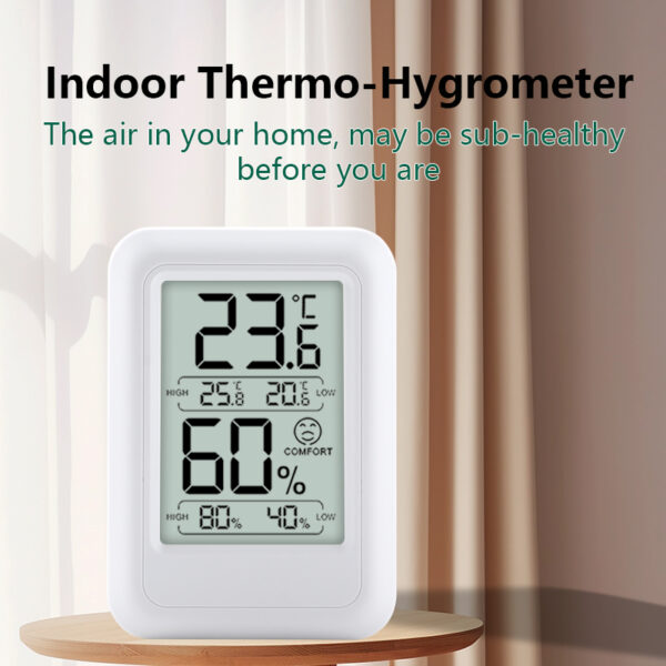 Mini Digital FT0400 Hygrometer Indoor Plastic Thermometer and Humidity Gauge with Temperature Monitor Room Thermometer - Image 5