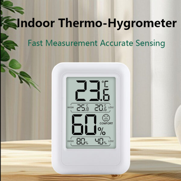 Mini Digital FT0400 Hygrometer Indoor Plastic Thermometer and Humidity Gauge with Temperature Monitor Room Thermometer - Image 2