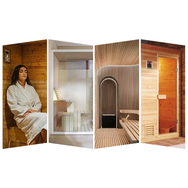Pure solid wood sweat sauna room temperature and humidity meter with timed ambient light - Image 10