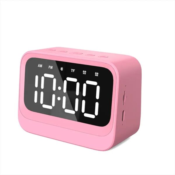 Modern Large  Screen Clock  Bluetooth Loud Speaker with FM Radio - Image 2