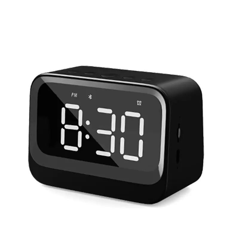 Modern Large  Screen Clock  Bluetooth Loud Speaker with FM Radio