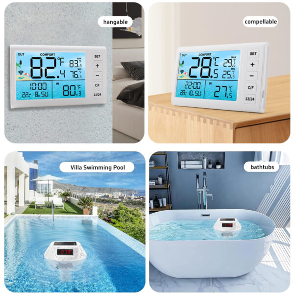 Digital Display Thermometer Smart Thermostat Temperature for Swimming Pool - Kiʻi 11